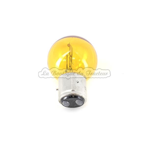 Lampe jaune code-phare 12V, 3 ergots, 45/40W, fixation BA21D