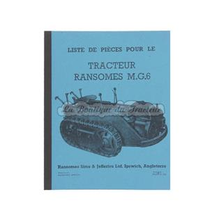 Catalogue de pièces RANSOMES MG6