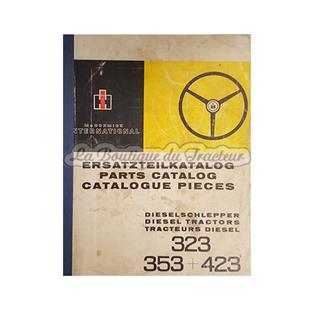 Catalogue de pièces de rechange IHC 323, 353 et 423