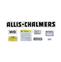 Jeu d´autocollants ALLIS-CHALMERS WD