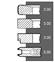 Segments moteur MWM D325, jeu pour 1 cylindre (OEM : 7701201591)