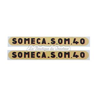 Jeu d´autocollants SOMECA SOM40 (2 pièces)