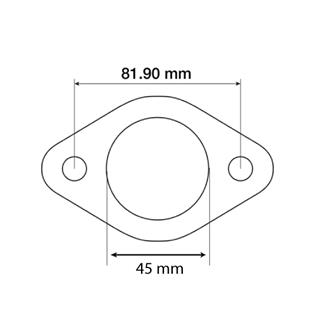 Joint de coude d´échappement Renault D22, D35, N70, N72, SUPER 3