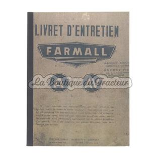 Livret d´entretien FARMALL A et AV