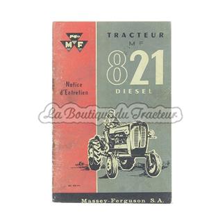 Notice d´entretien Massey Ferguson 821