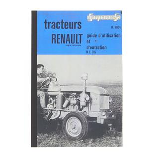 Guide d´utilisation et d´entretien RENAULT 7054, SUPER 5