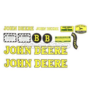 Jeu d´autocollants JOHN-DEERE B