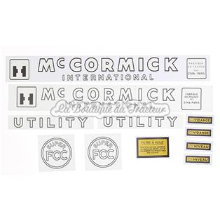 Jeu d´autocollants McCormick SUPER FCC UTILITY (11 pièces)