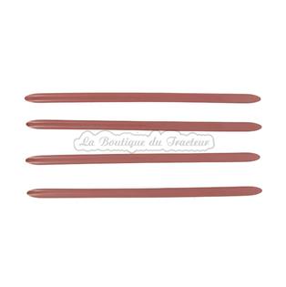 Jeu de 4 baguettes de calandre marron Renault D16, N73, V73