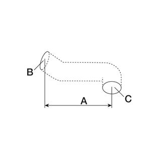 Durite supérieure Fiat-Someca 450, 480, 600 (OEM: 4950088/4013154)